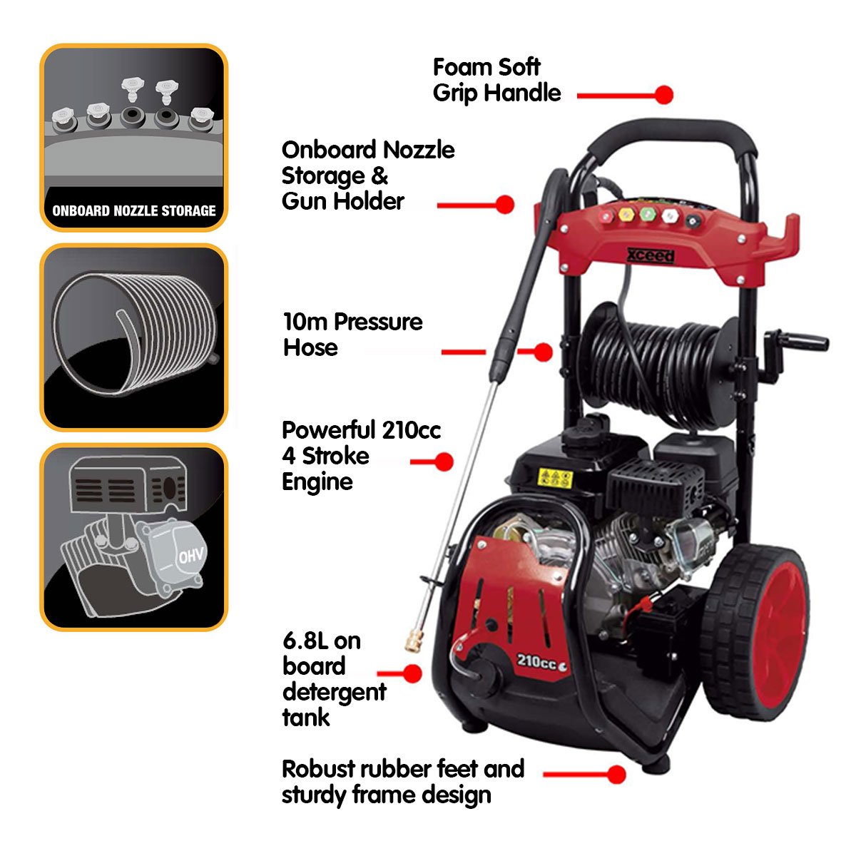 trade other 4 Stroke High Pressure Washer Cleaner Petrol Key Start Refurbished