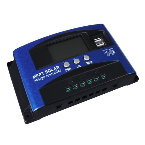 outdoor living 40A Solar Panel Charge Controller 12V 24V Regulator Auto Dual USB Mppt Battery