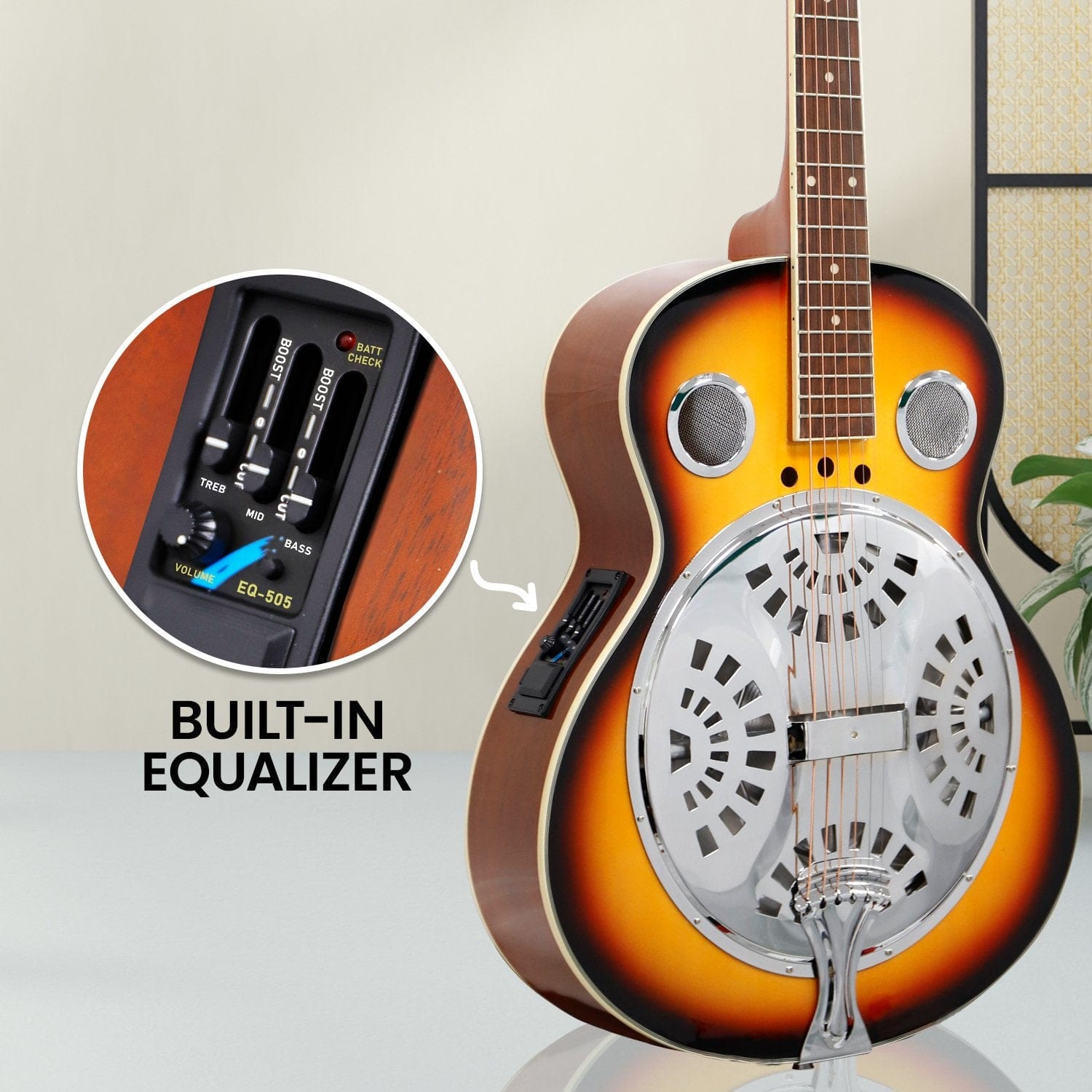 40in Resonator Guitar - Sunburst