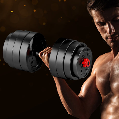 health fitness&sport 40KG Adjustable Rubber Fitness Dumbbells