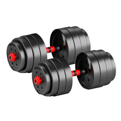 40KG Adjustable Rubber Fitness Dumbbells