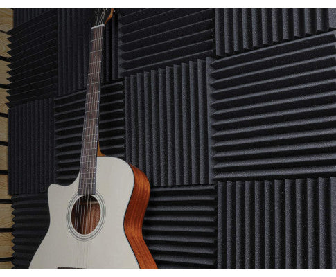 40pcs Studio Acoustic Foam Sound Absorbtion Proofing Panels Tiles Wedge 30X30CM