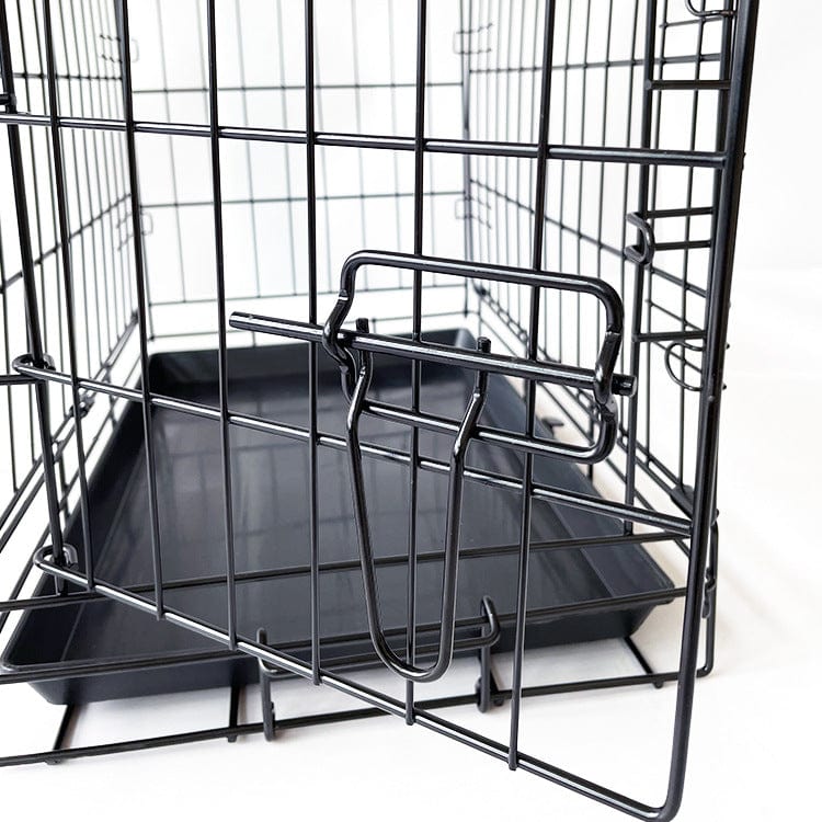 42" Pet Dog Cage Kennel Metal Crate Enlarged Thickened Reinforced Pet Dog House