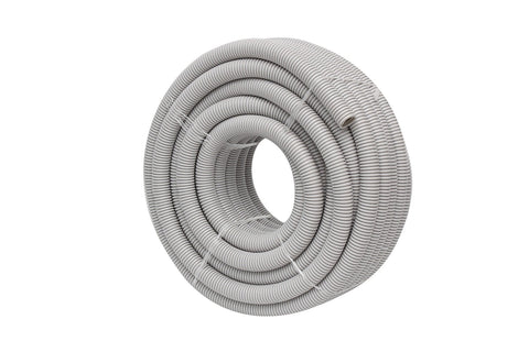 4C 25mm Corrugated Conduit Medium Duty Grey 50 meter/roll
