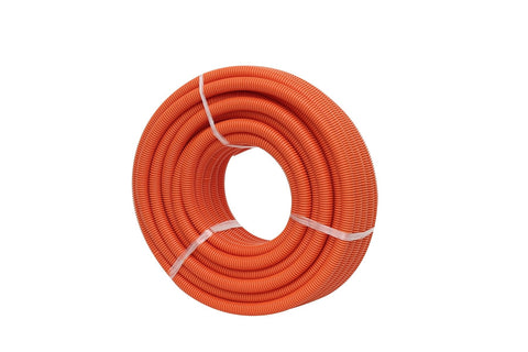 4C 32mm Corrugated Conduit Heavy Duty Orange 25 meter/roll