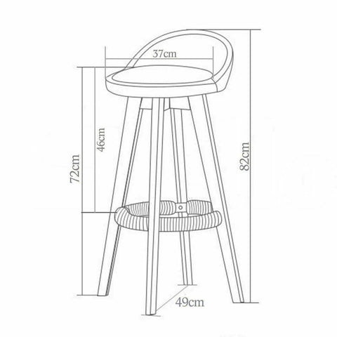 dining room 4x Fabric Swivel Bar Stool Kitchen Stool Dining Chair Barstools Grey