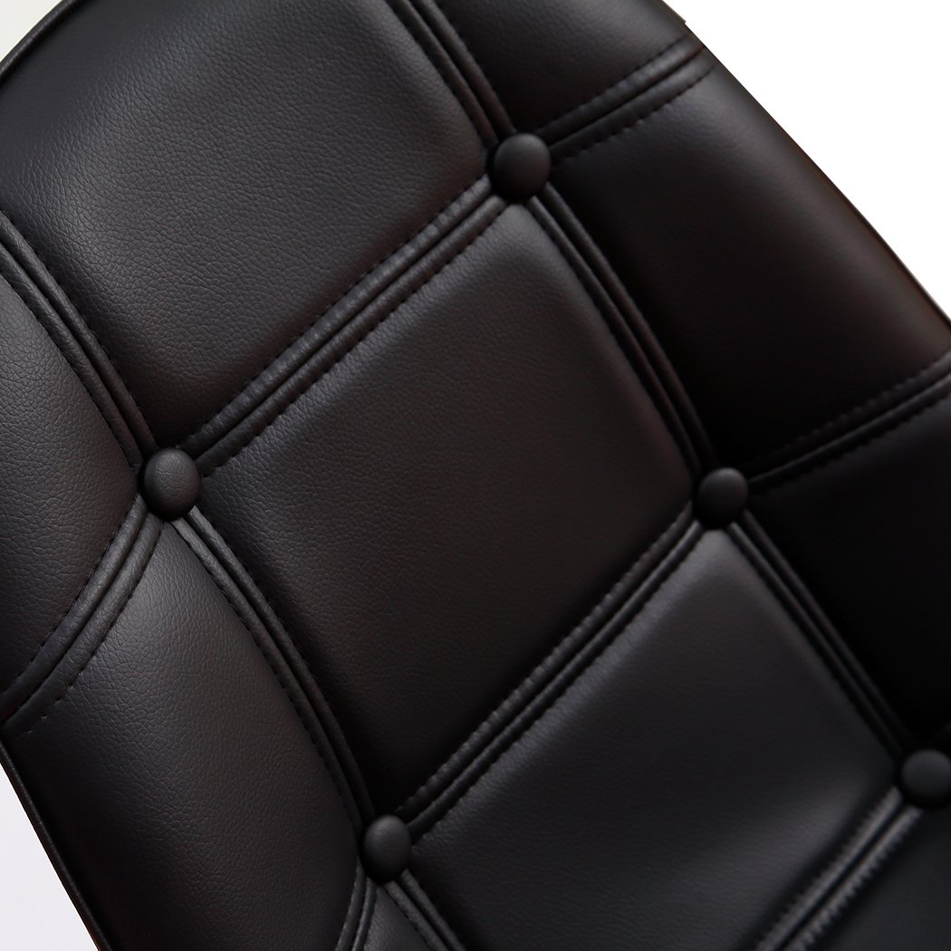 Dining Room 4x High quality iconic set of PU leather Dining Chairs- Black
