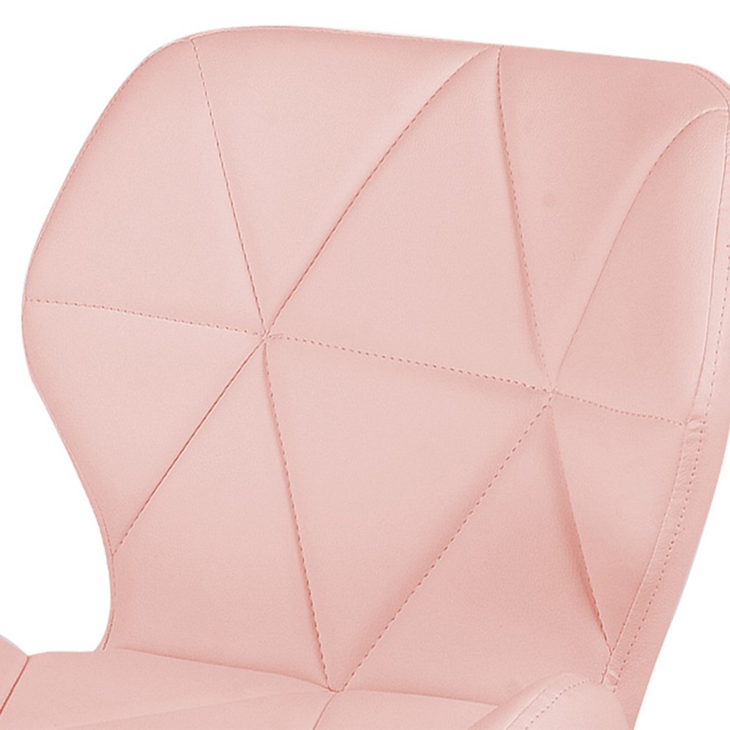 Dining Room 4x High quality iconic set of PU leather Dining Chairs- pink