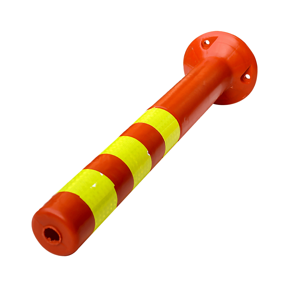 4x Plastic Traffic Bollard Barrier Post Crowd Control Safety