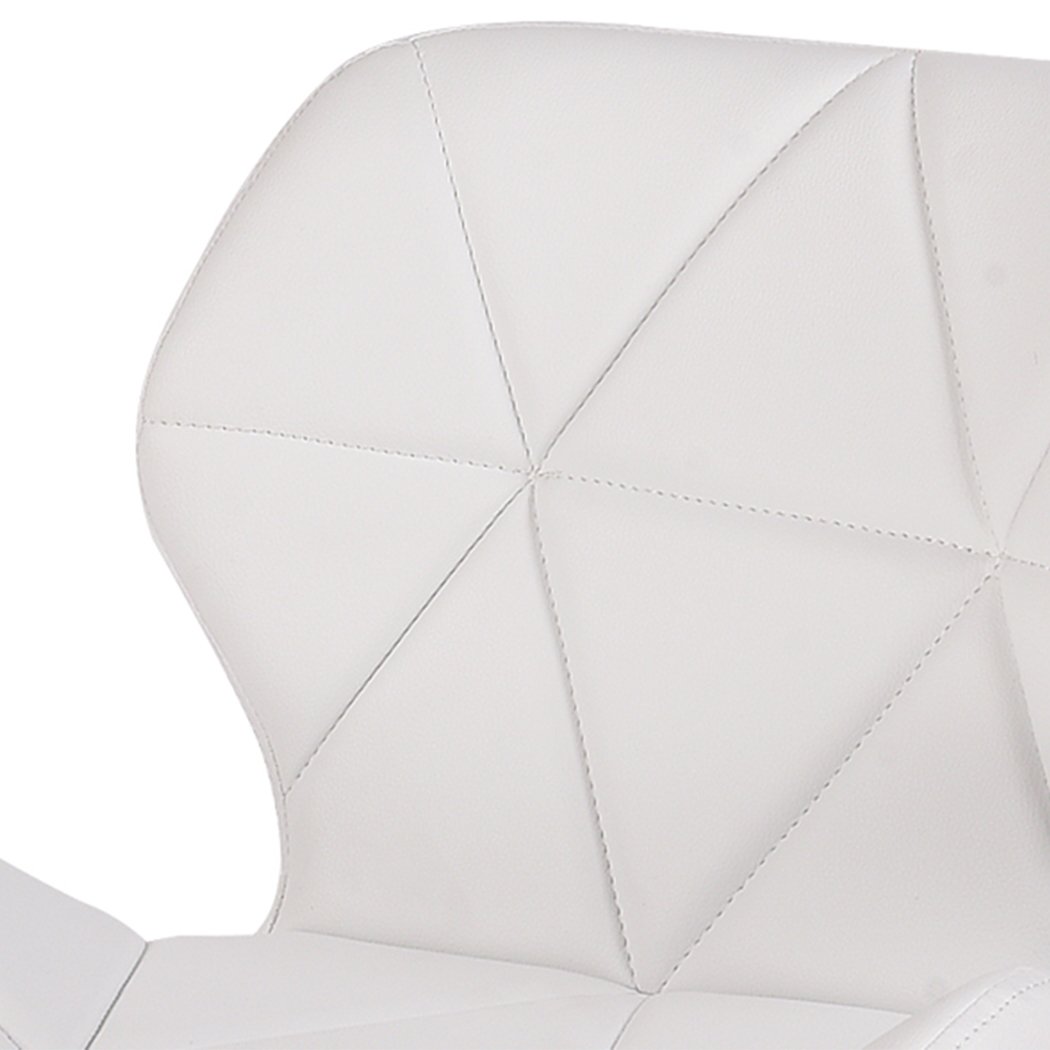 Dining Room 4xPU Leather Dining Chairs-White