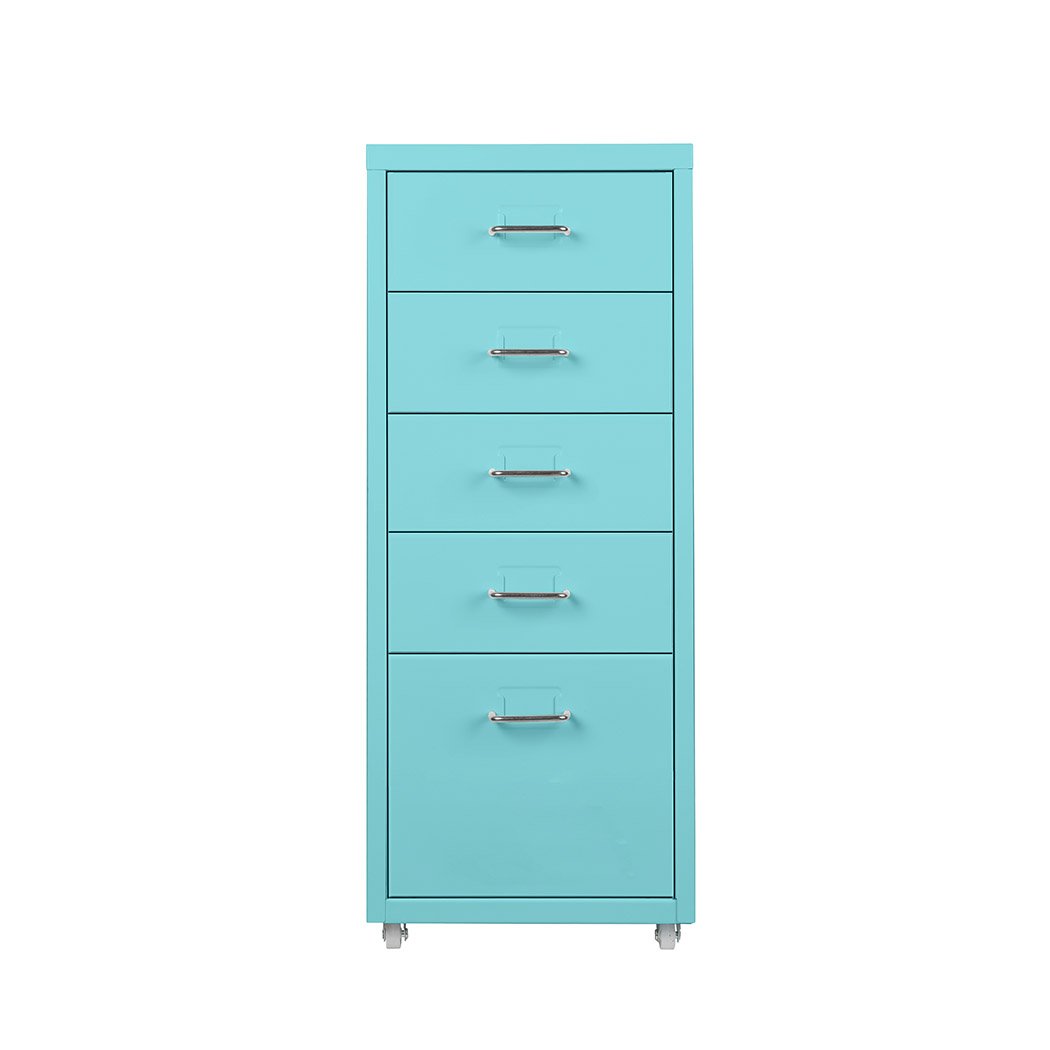 office & study 5 Drawers Portable Storage Rack - Blue