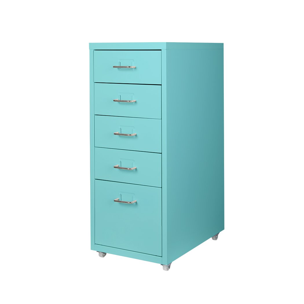 office & study 5 Drawers Portable Storage Rack - Blue