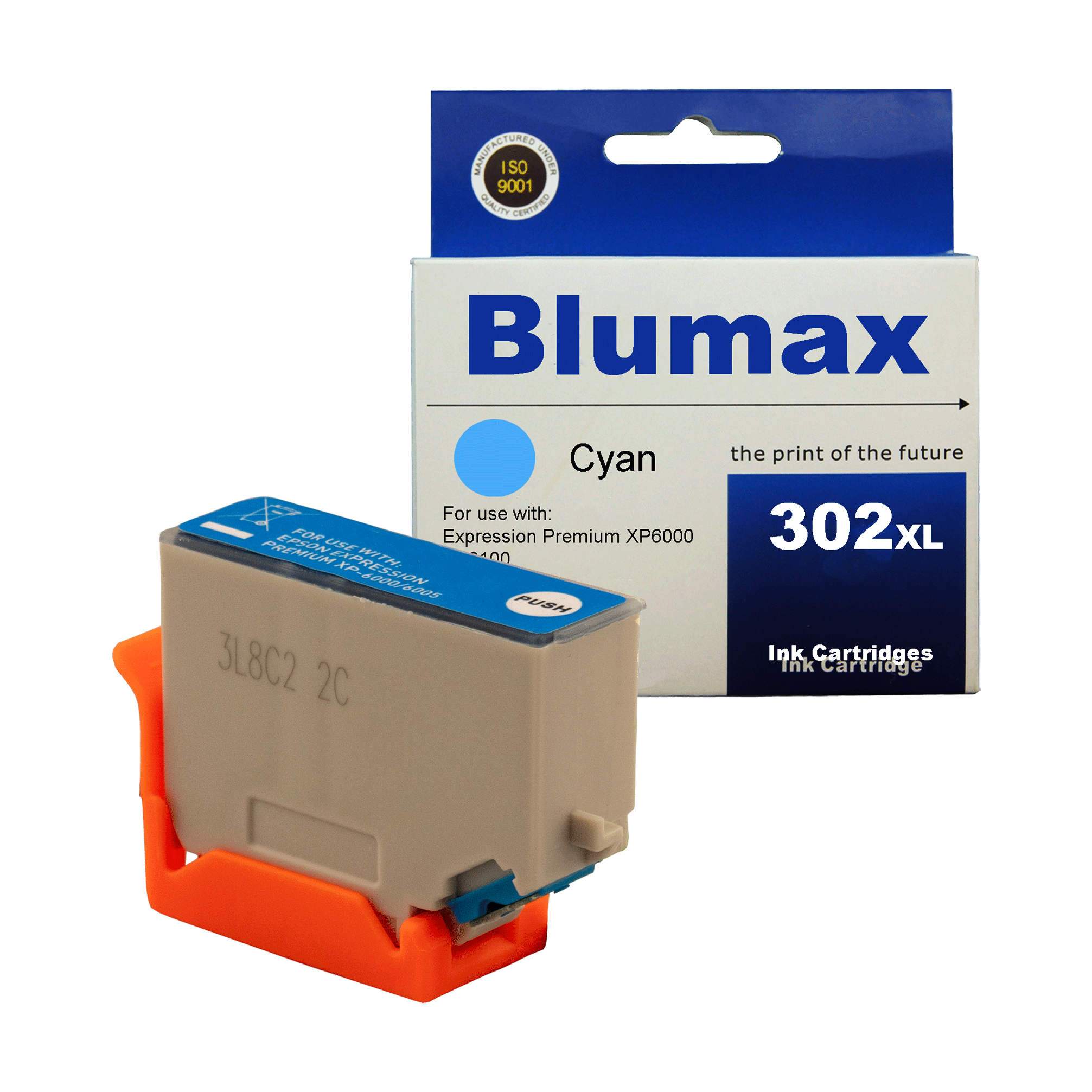 5 Pack Blumax Alternative Ink Cartridges for Epson 302XL