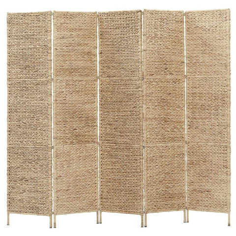 5-Panel Room Divider 193x160 cm Water Hyacinth