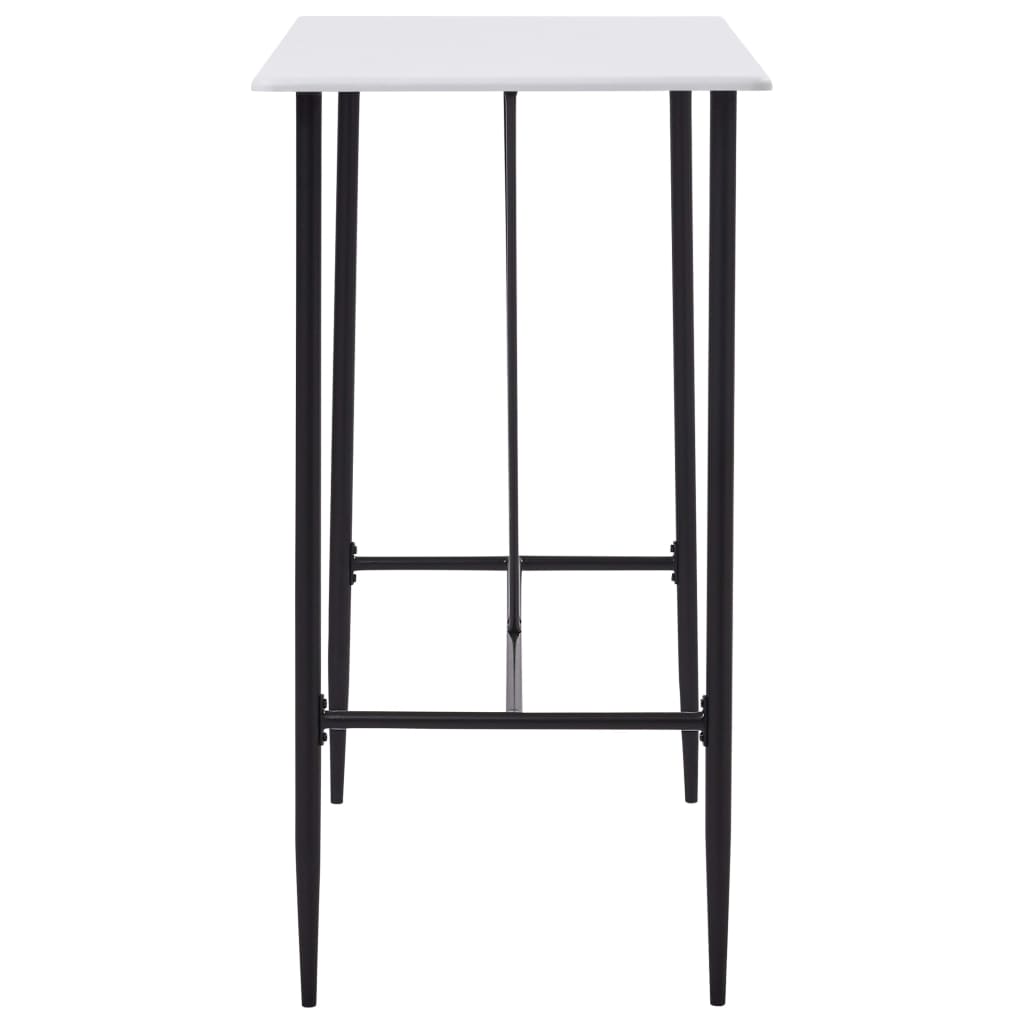 5 Piece Bar Set Plastic White