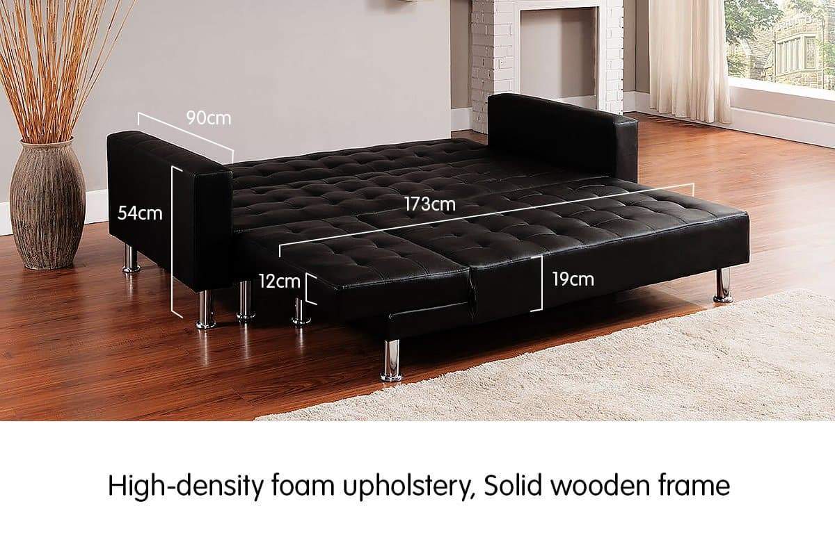 5 Seater PU Faux Leather Corner Sofa Bed Couch with Chaise