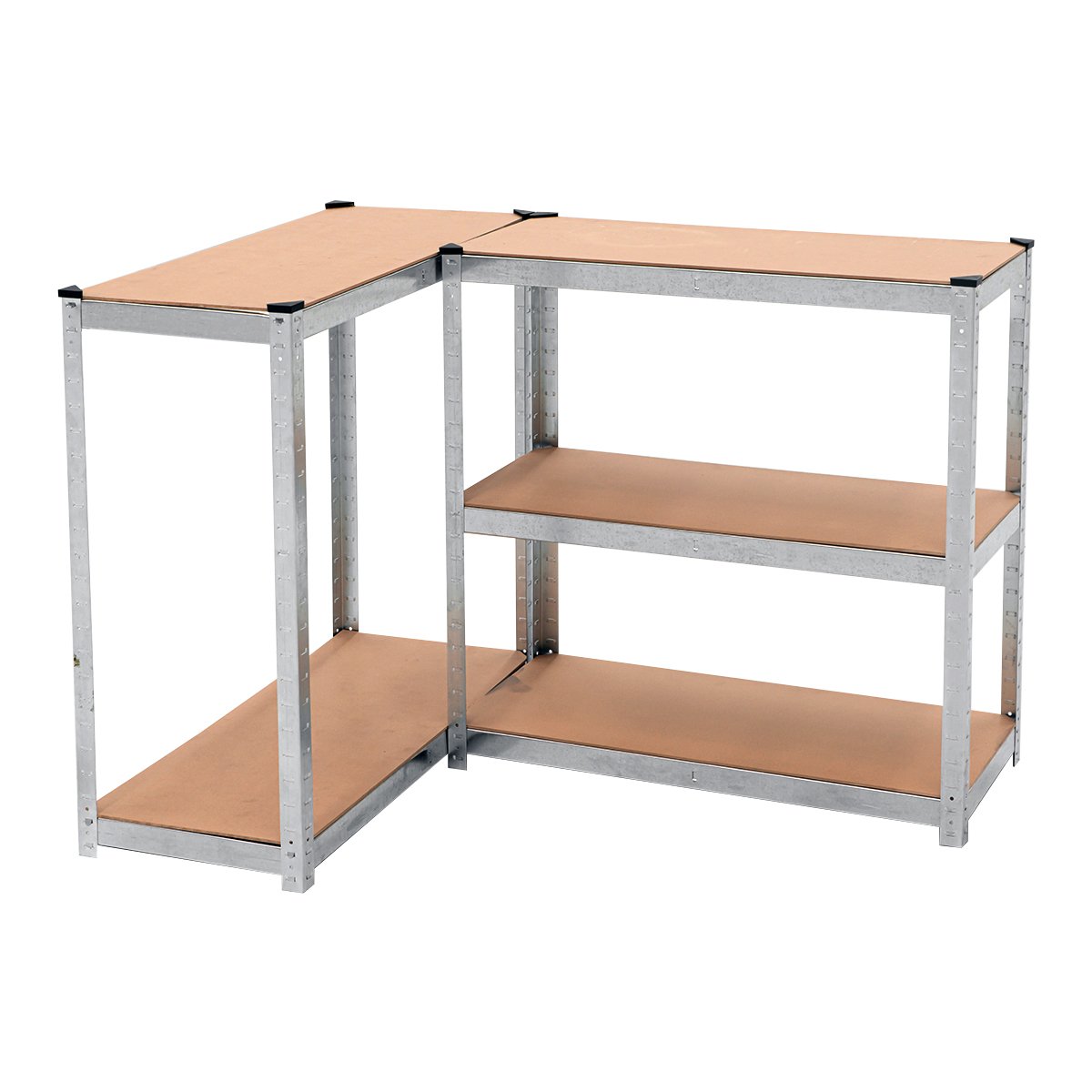 5 Shelf Adjustable Storage Rack Work Table Galvanized Steel 180x90cm