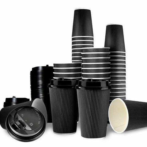 kitchen supplies 50 Pcs 8Oz Disposable Coffee Paper Cups