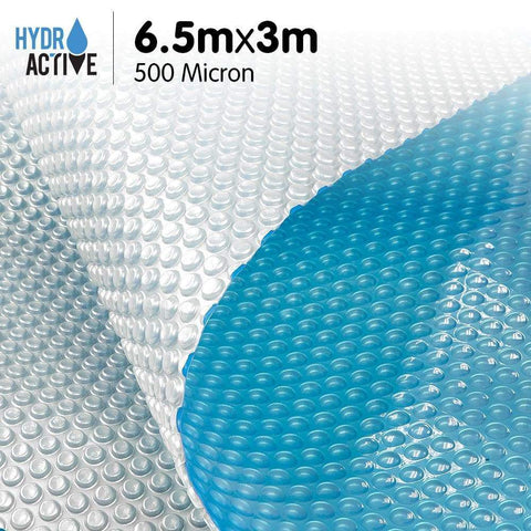 500 Micron Solar Swimming Pool Cover Silver/Blue - 6.5m x 3m