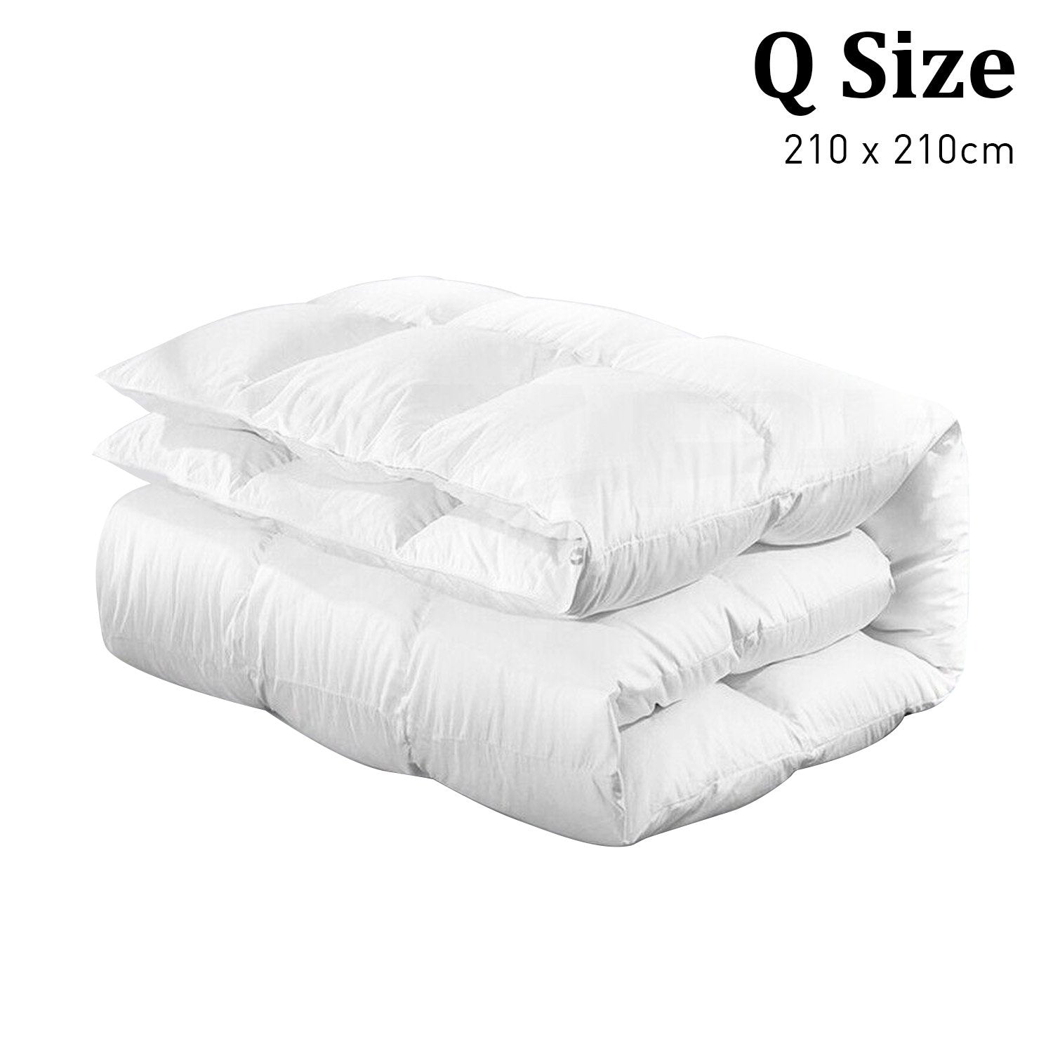 500GSM Duck Down Feather Quilt Comforter Doona - Queen