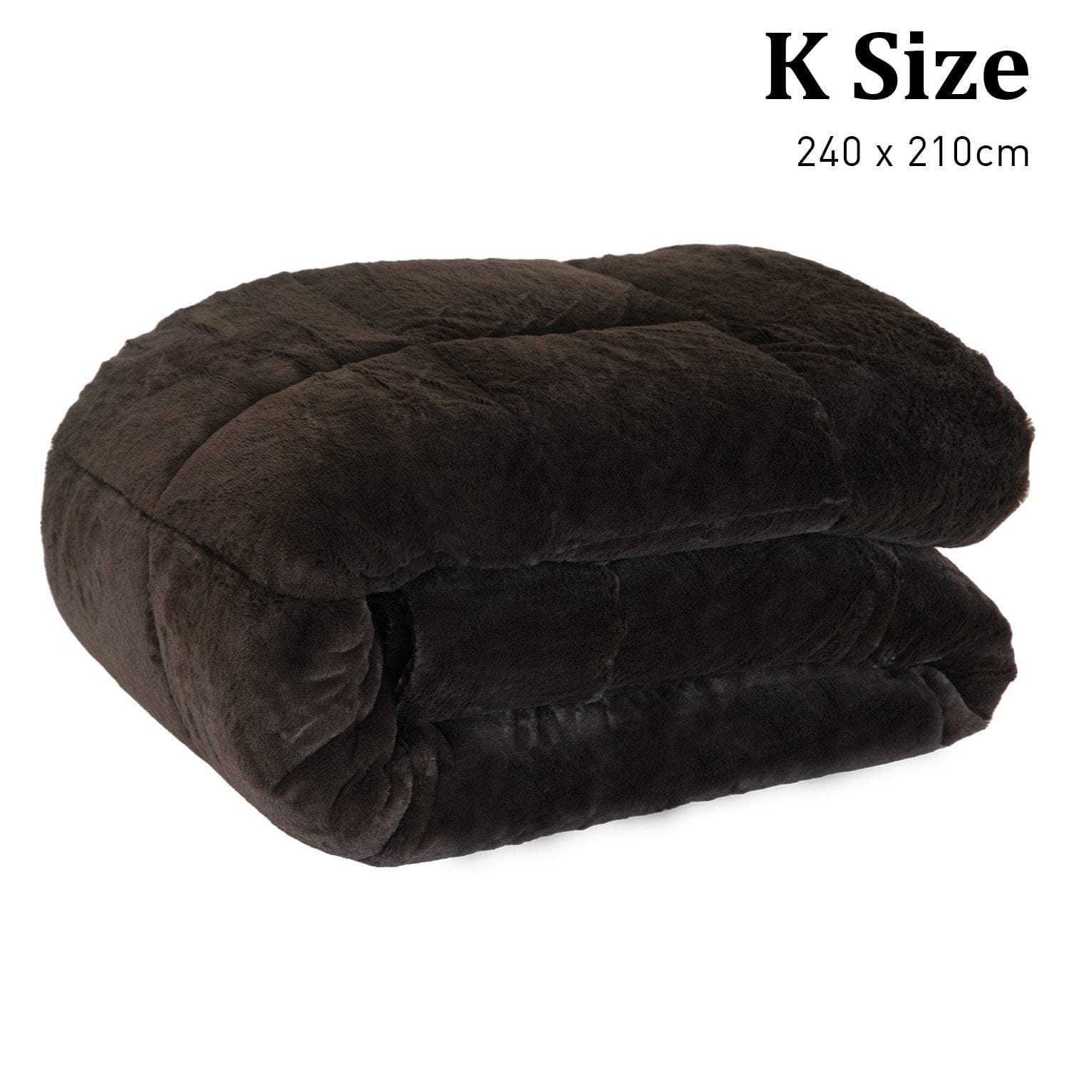 500GSM Faux Mink Quilt Comforter Doona - King