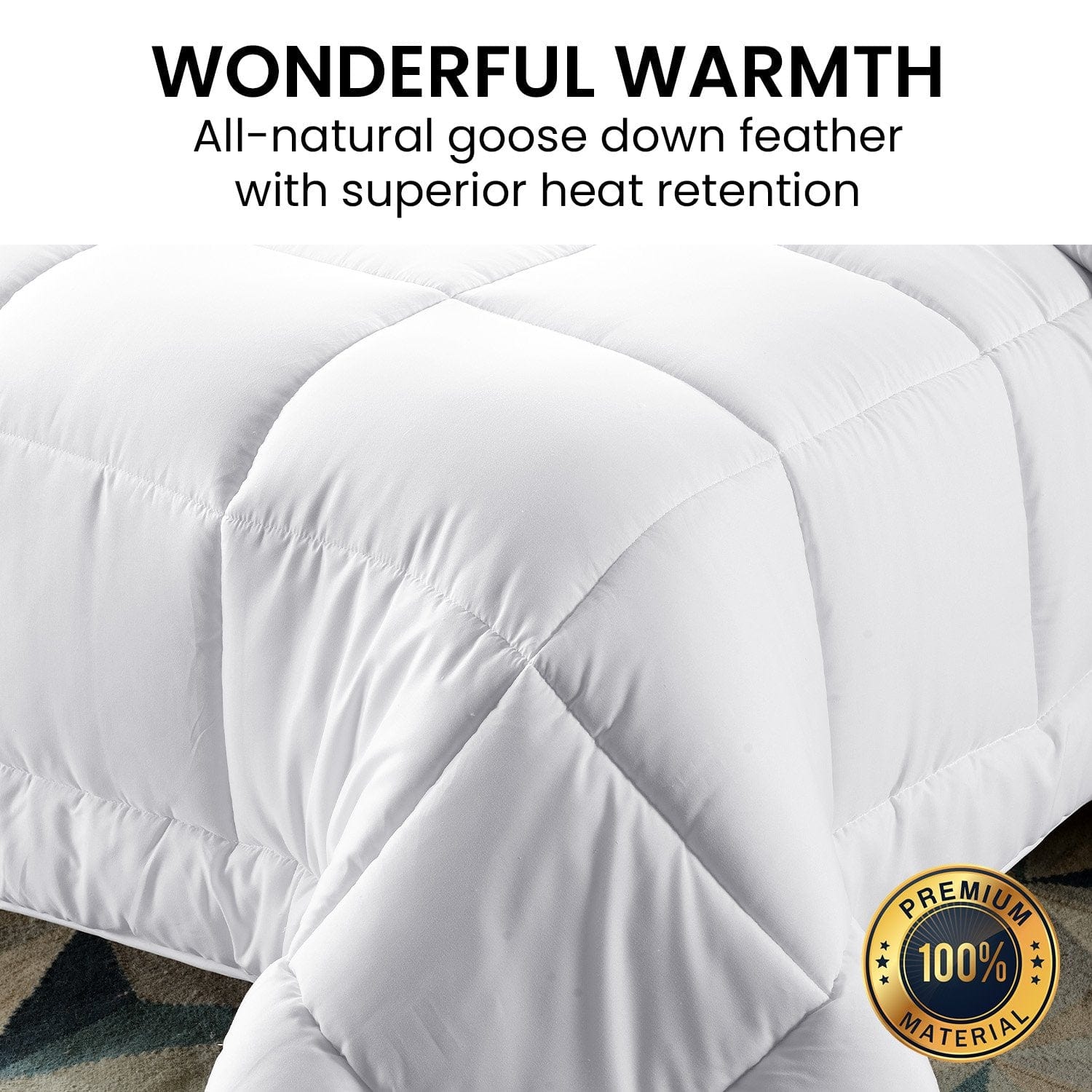 500GSM Goose Down Feather Comforter Doona - Queen