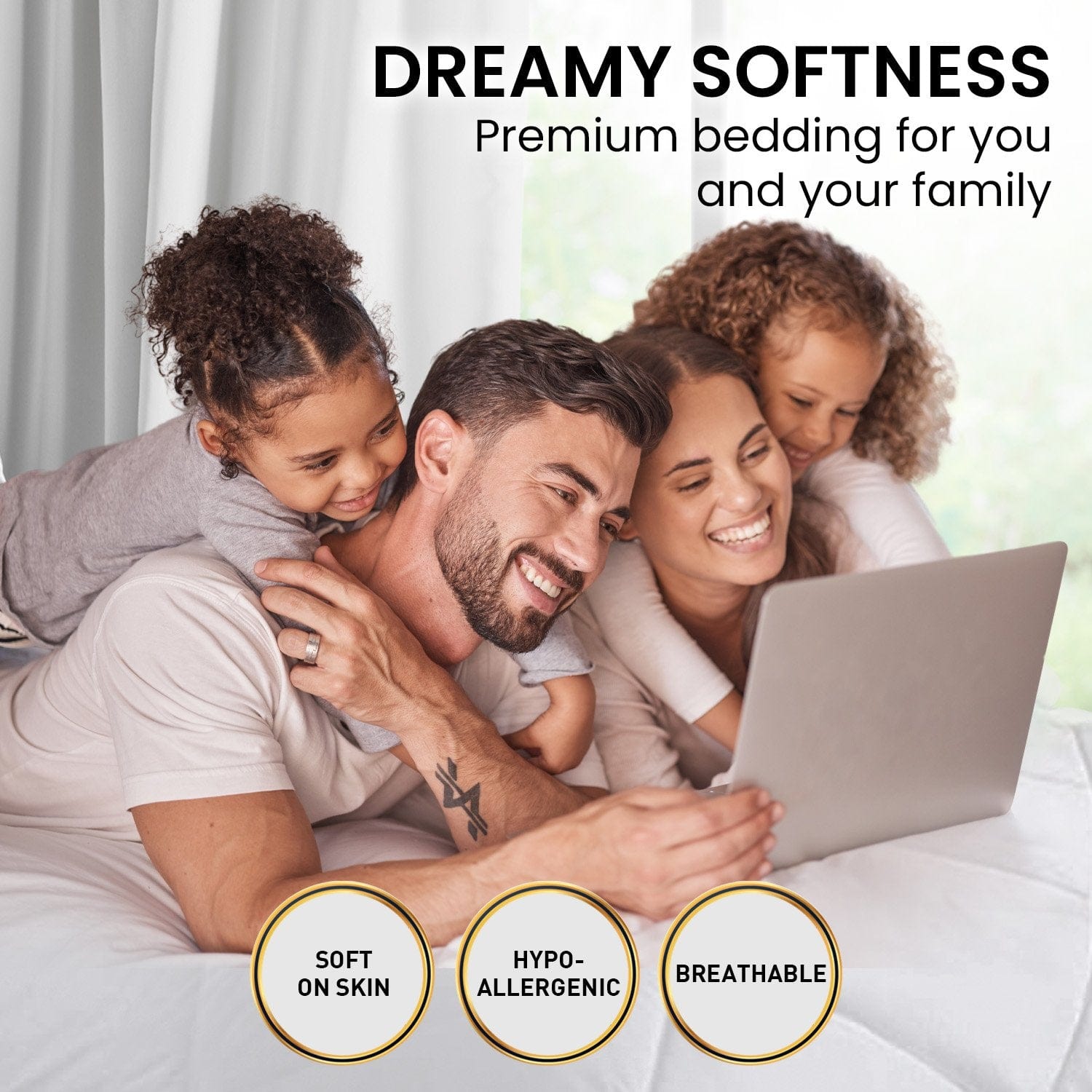 500GSM Microfibre Bamboo Quilt Comforter Doona - Queen