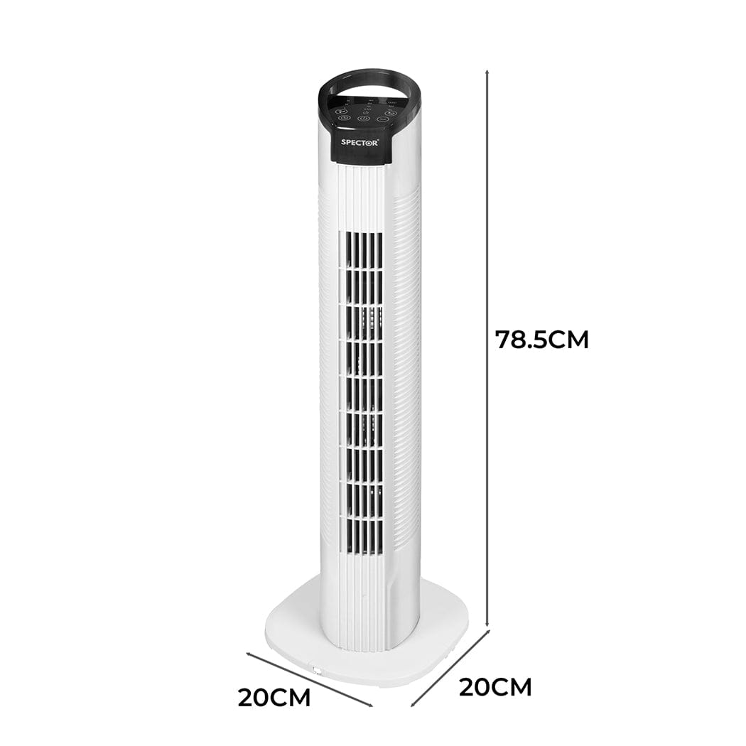 50W Tower Fan Bladeless Fan Portable Oscillating Remote Control Timer
