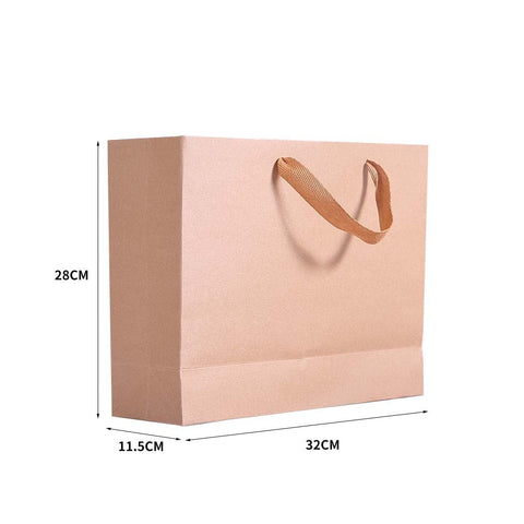 50x Brown Paper Bag Eco Recyclable Bags