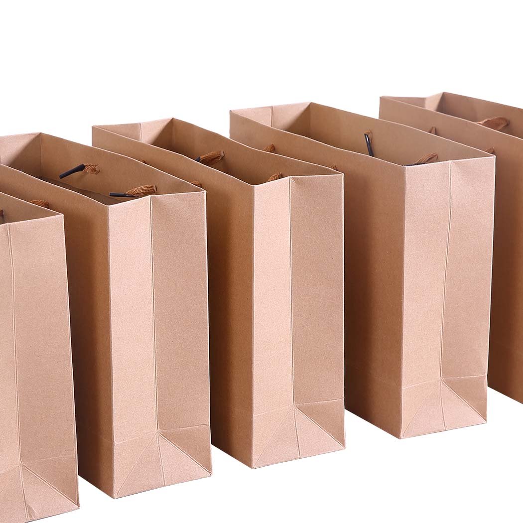 Storage & Packaging 50x Brown Paper Bag Eco Recyclable Bags