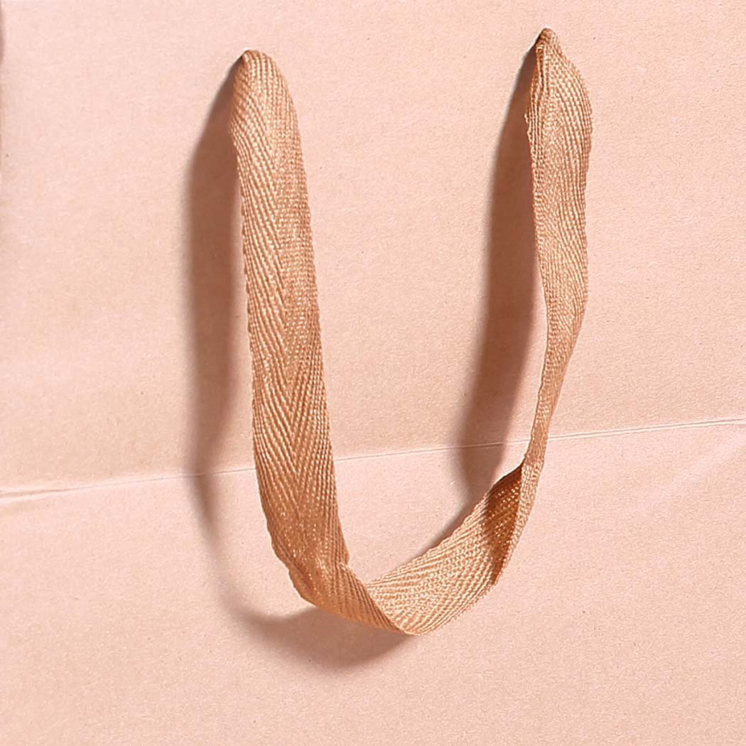 storage & packaging 50x Brown Paper Bag Kraft Eco Recyclable Gift Carry Shopping Retail Bags Handles
