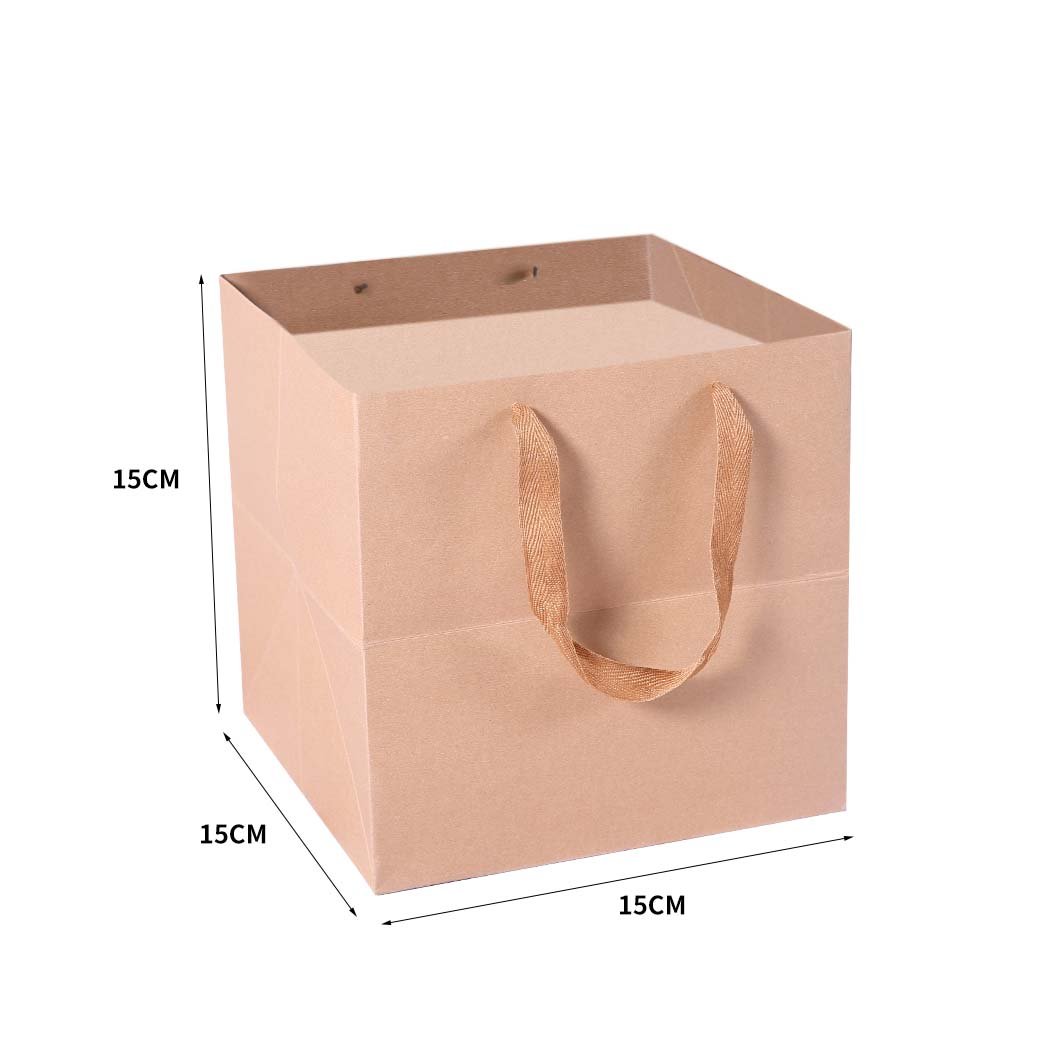 Storage & Packaging 50x Brown Paper Bag with Handles