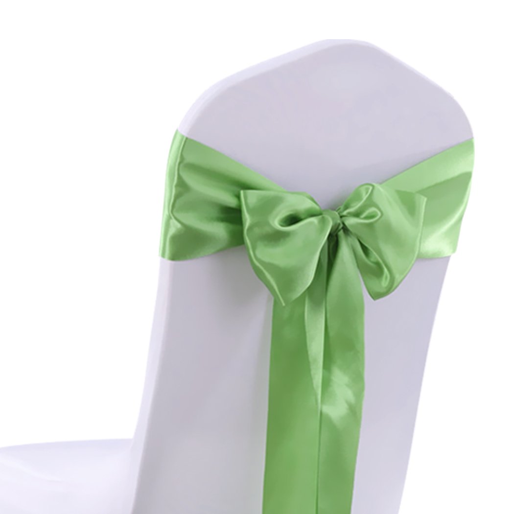 Party Supplies 50x Satin Chair Sashes Cloth Cover Table Runner