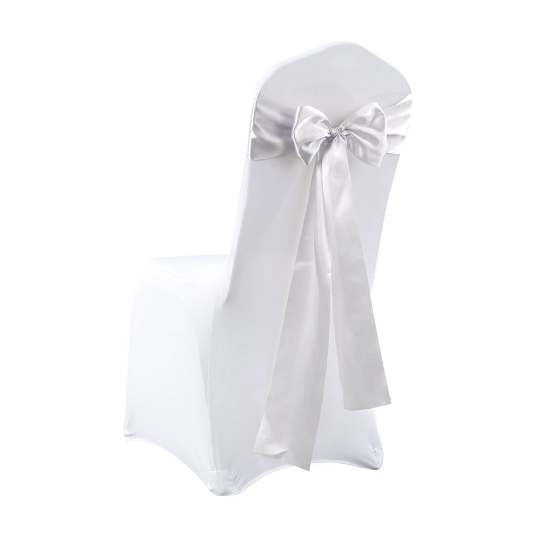 party supplies 50x Satin Chair Sashes Cloth Cover Wedding Party Event Decoration Table Runner