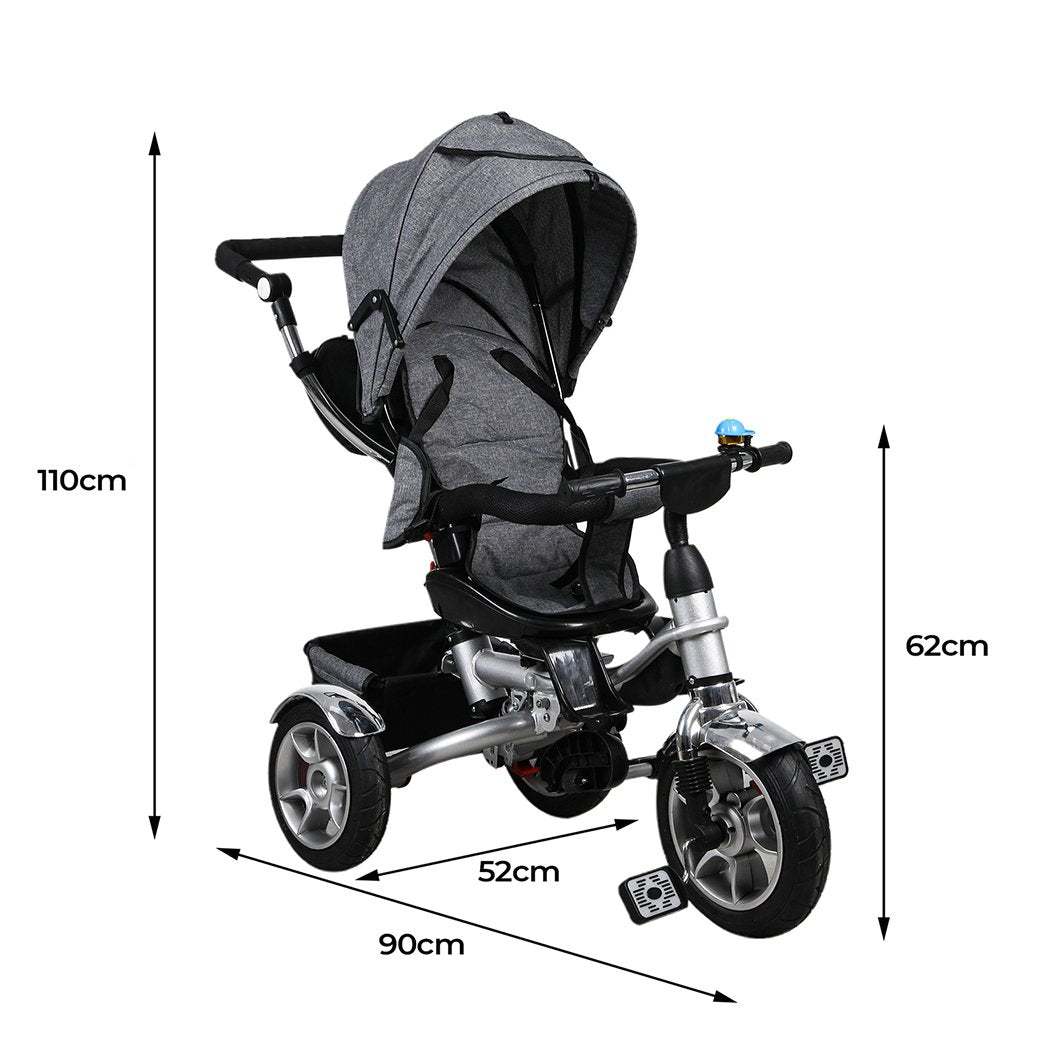Ride On Tricycle 5in1 Kids Tricycle Walker Balance Bike