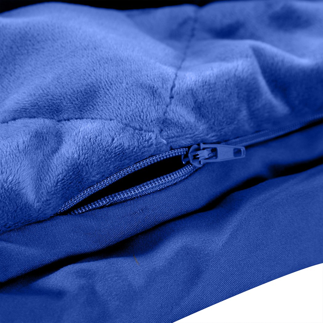 bedding 5Kg Anti Anxiety Weighted Blanket Royal Blue Color