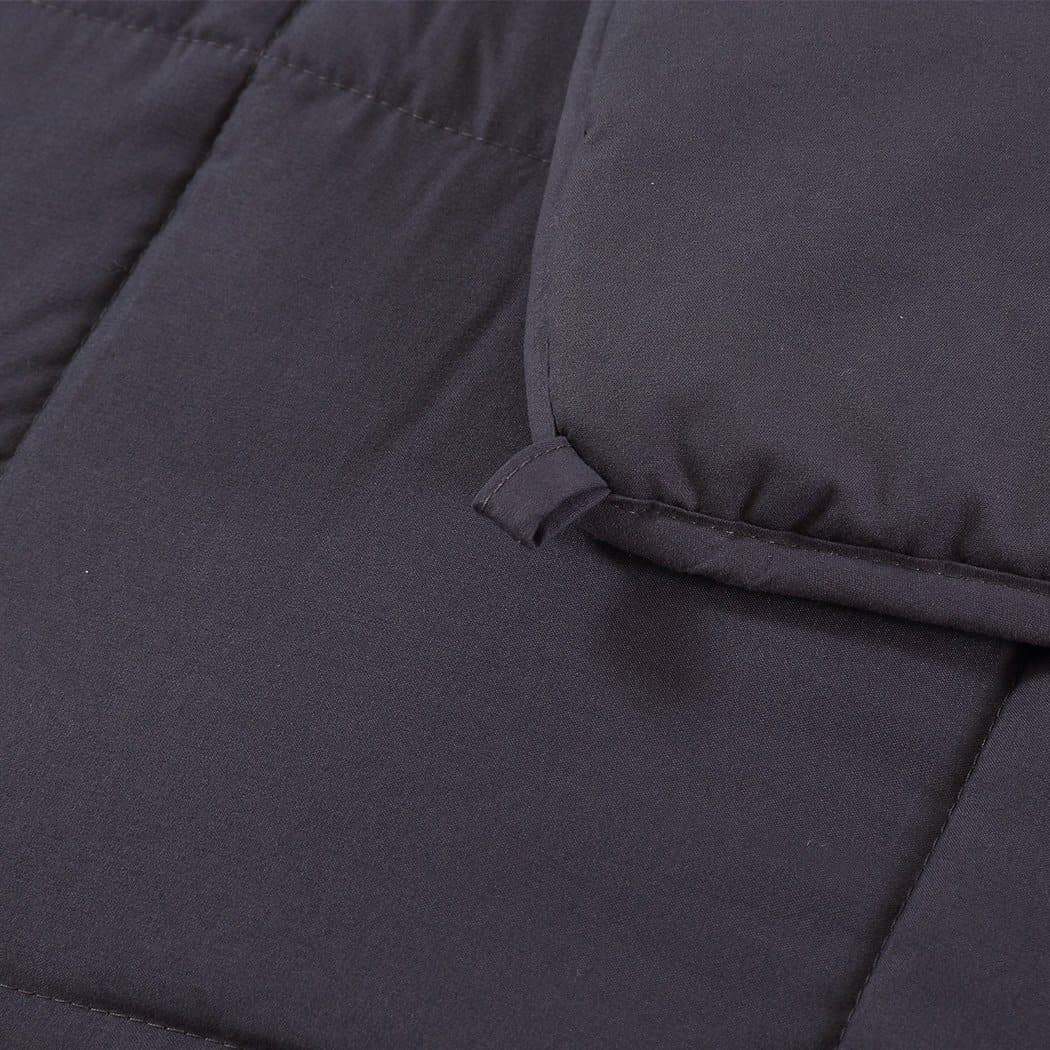 bedding 5KG Weighted Blanket Promote Deep Sleep Anti Anxiety Single Dark Grey