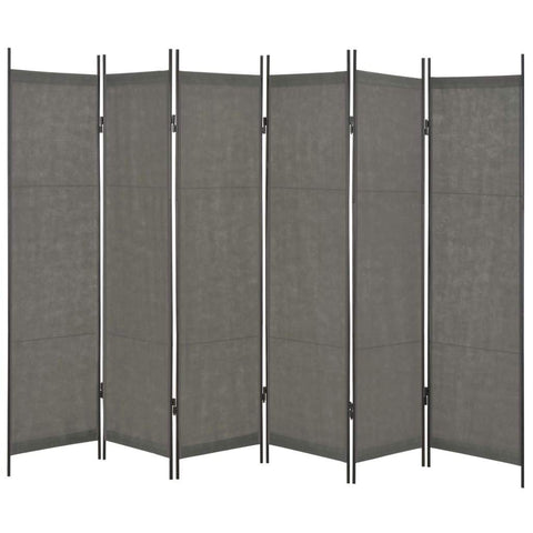 6-Panel Room Divider Anthtracite