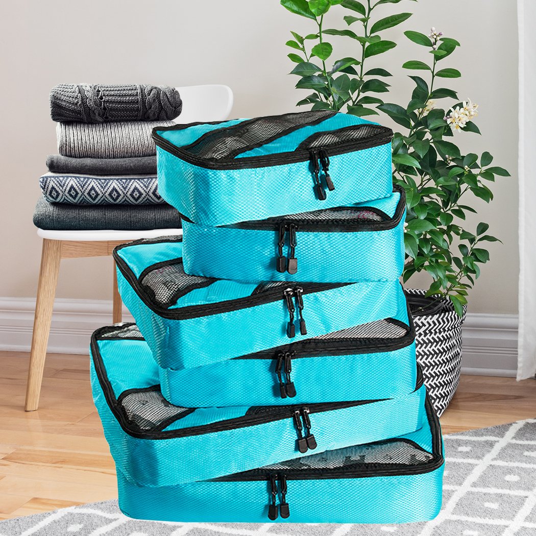 Travelling 6 Pcs Travel Cubes Storage Toiletry Bag Clothes