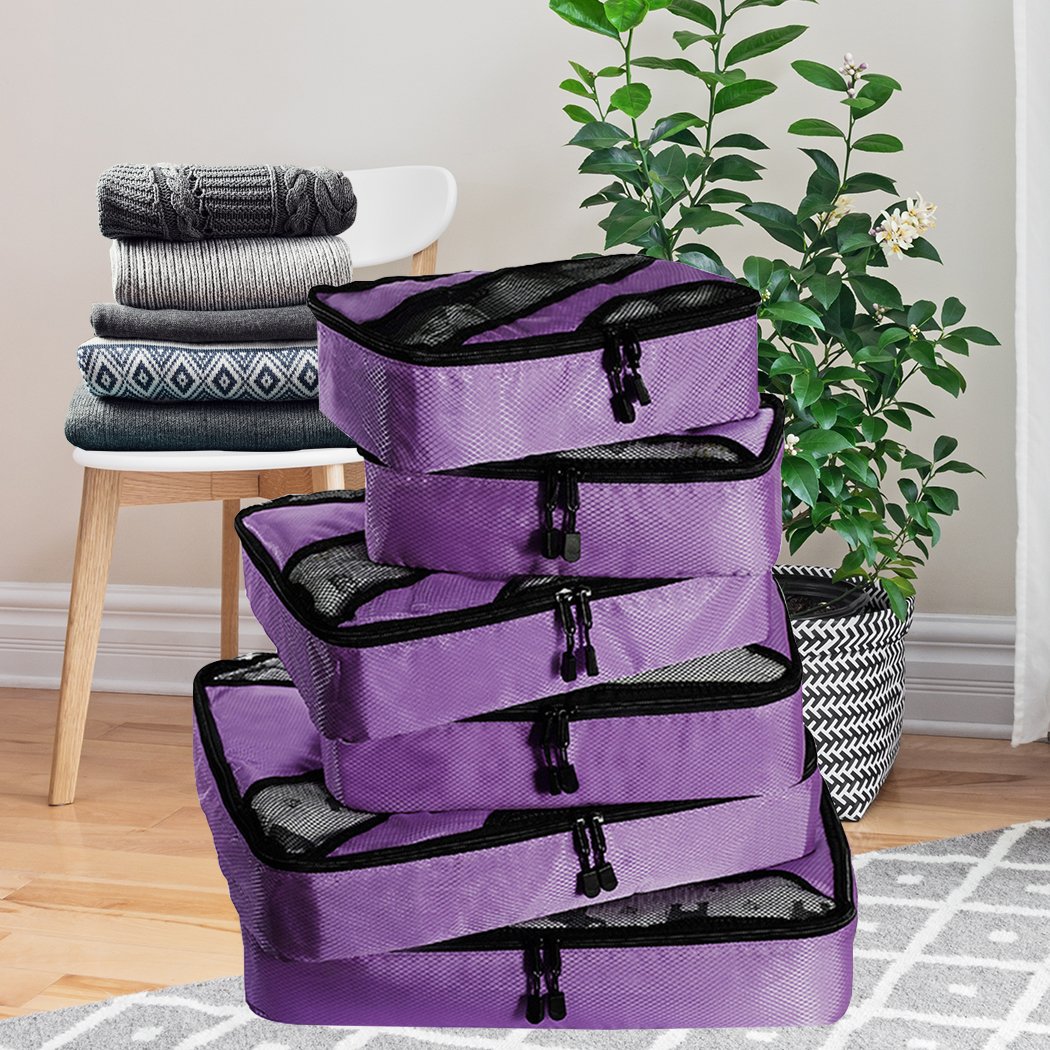 Travelling 6 Pcs Travel Storage Toiletry Bag Luggage Organizer