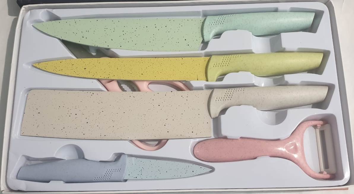 50% 6-piece Huachubao knife set colour