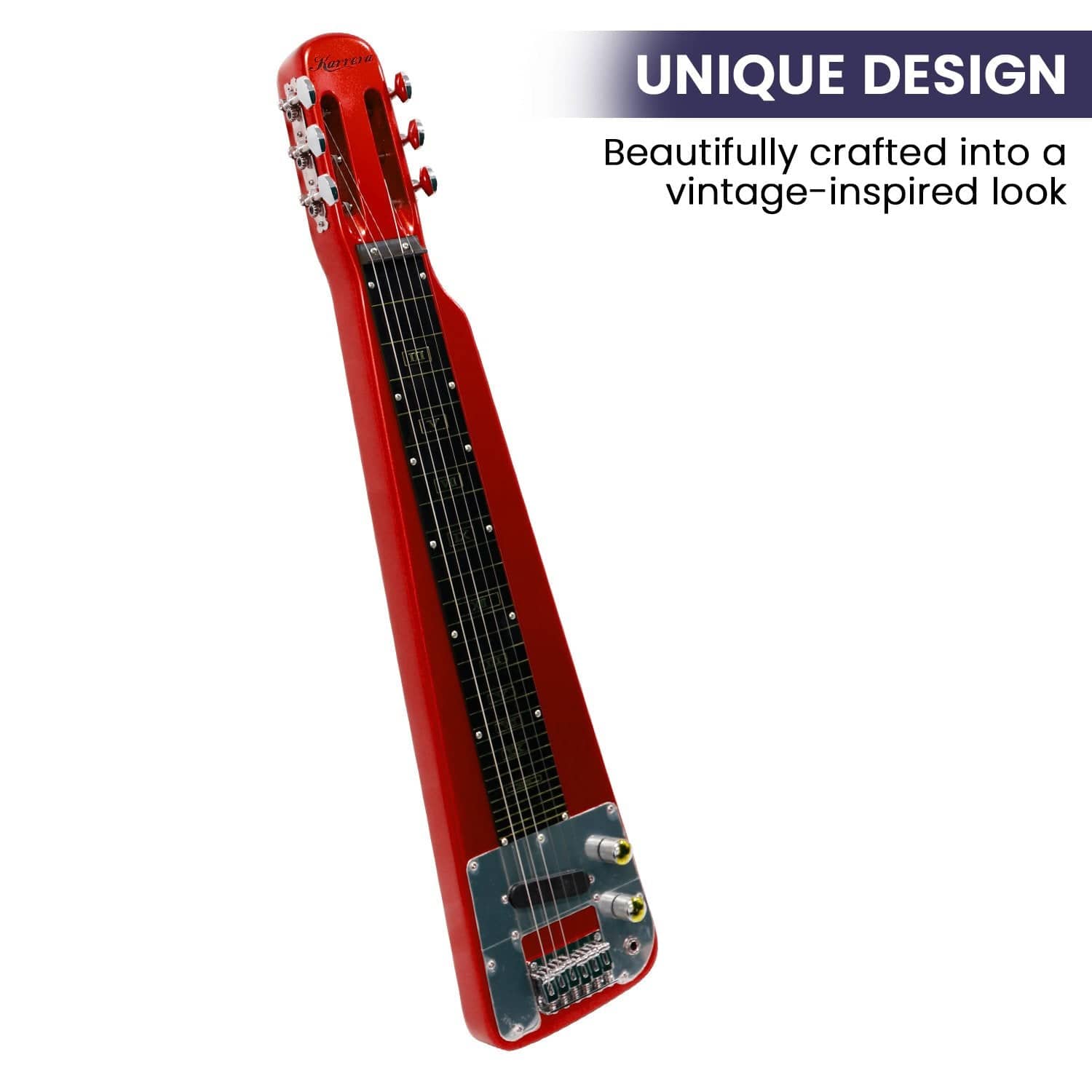 6-String Steel Lap Guitar - Metallic Red