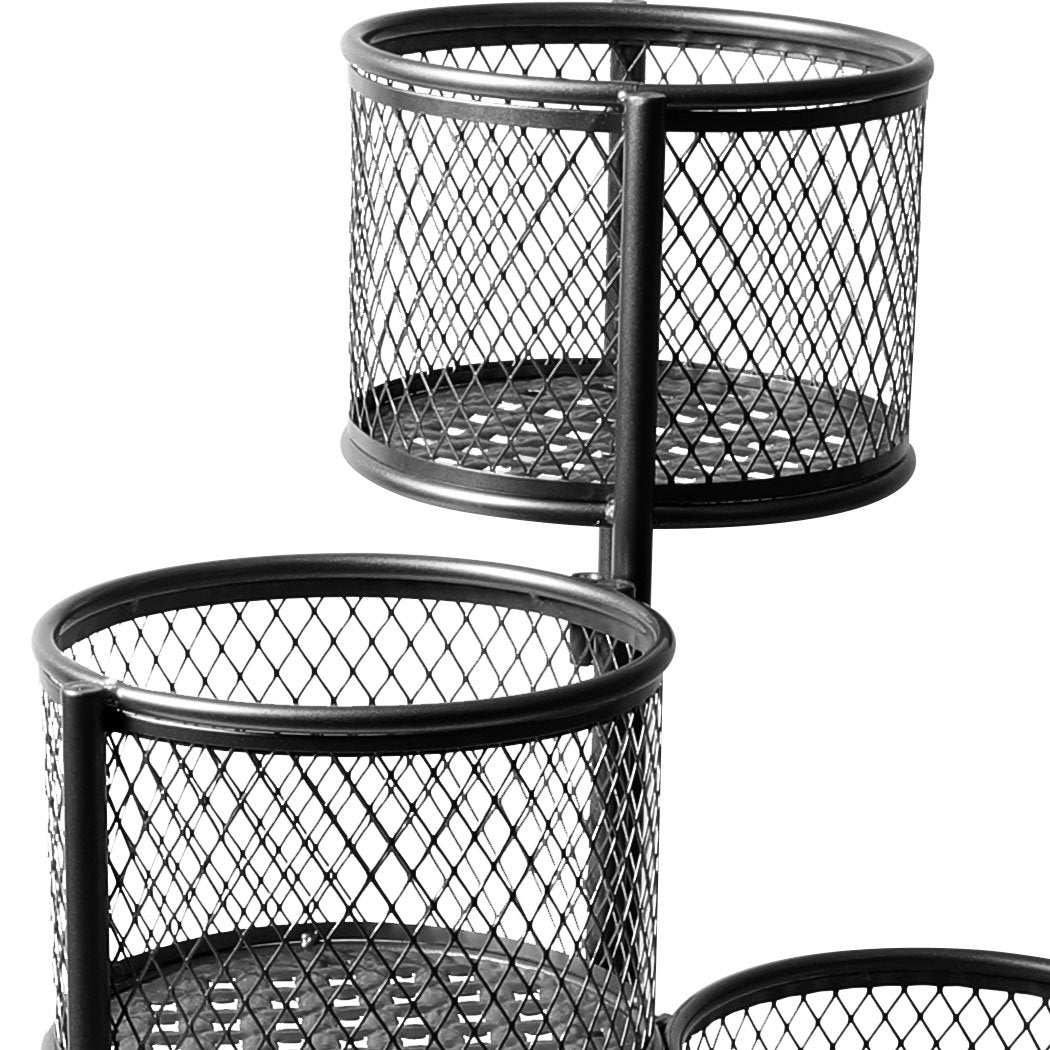 garden / agriculture 6 Tier Metal Plant Stand - Black