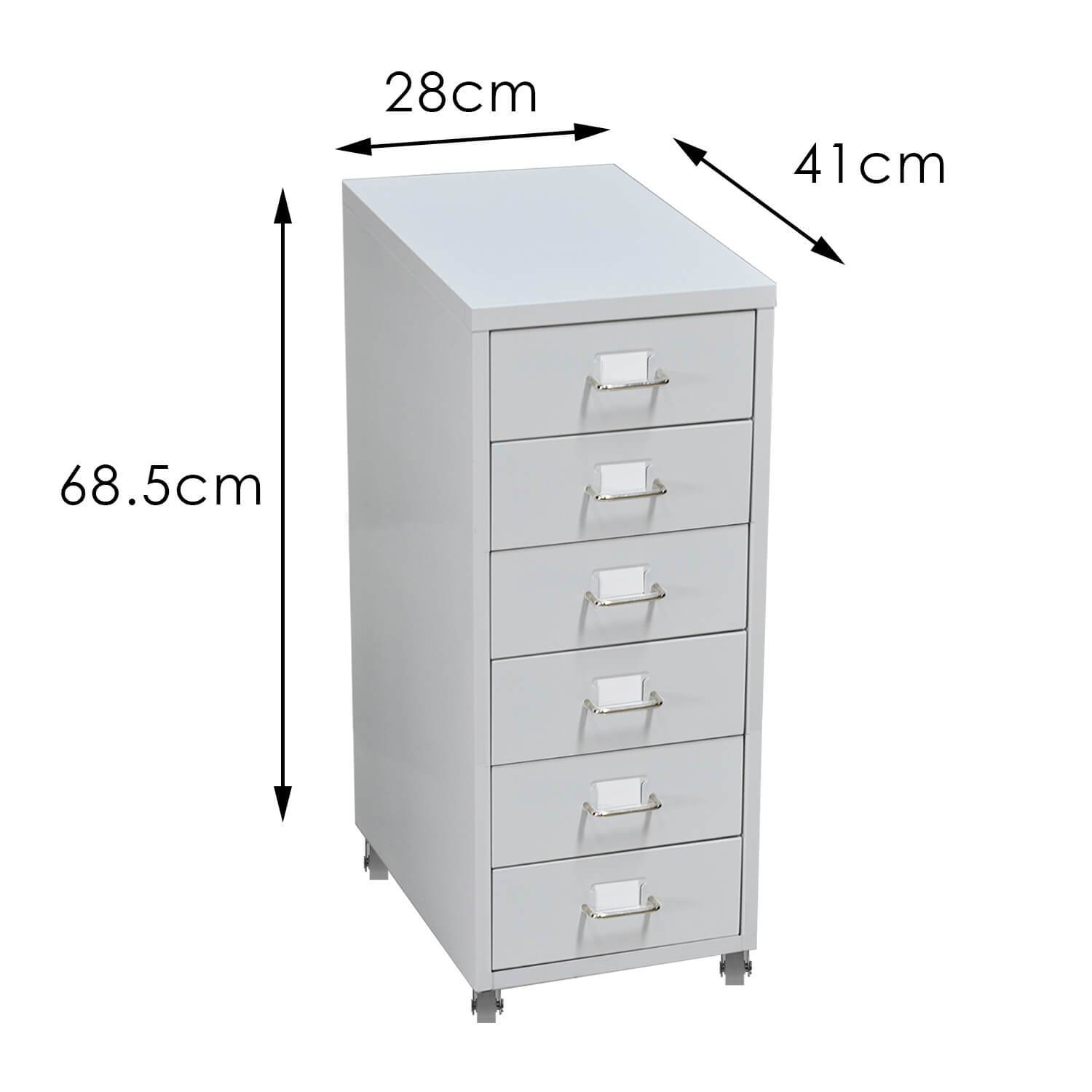 office & study 6 Tiers Steel Orgainer Metal File Cabinet With Drawers Office Furniture White