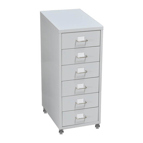 6 Tiers Steel Orgainer Metal File Cabinet With Drawers Office Furniture White