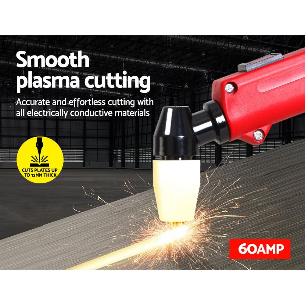 Power Tools 60Amp Inverter Welder Plasma Cutter Gas DC iGBT Welding Machine Portable