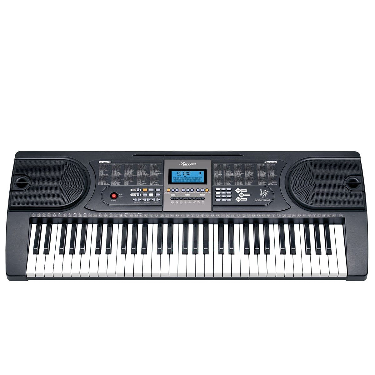 61 Keys Electronic Keyboard Piano With Stand - Black