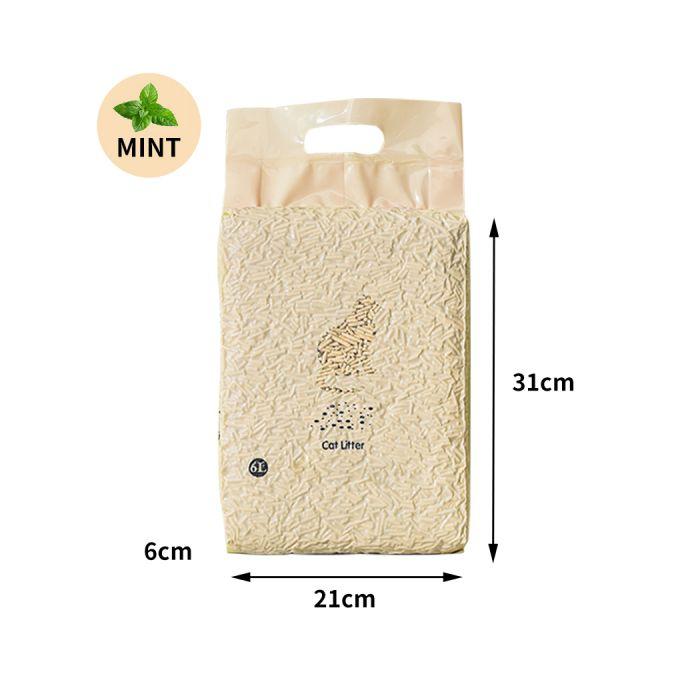 6L Edible Crystals Flushable Sand Biodegradable Mint X8
