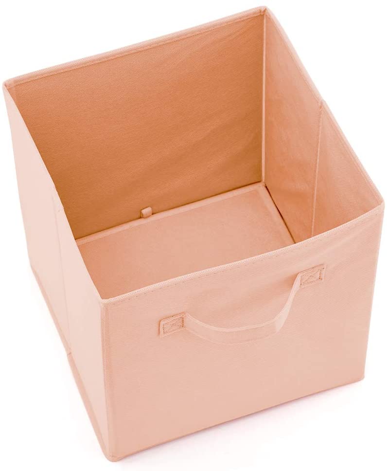 6x Foldable Fabric Basket Bin, Collapsible Storage Cube For Nursery, Office, Cube Organizers (Colors