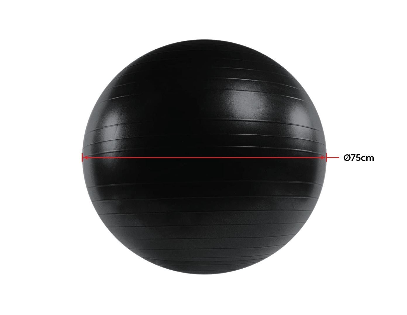 Fitness Accessories 75cm Static Strength Exercise Stability Ball with Pump
